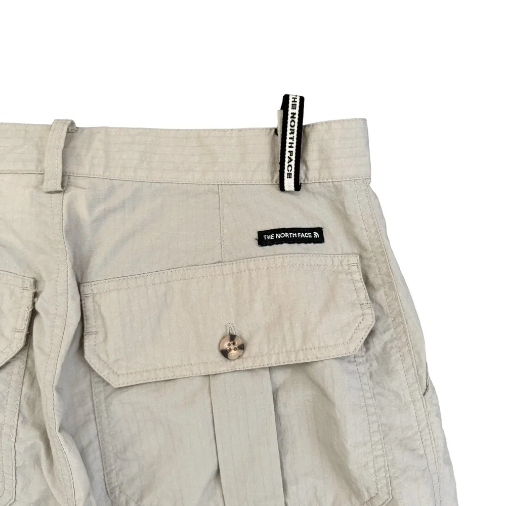 The North Face Tan Convertible Short Zip Off Hiking Cargo Pants Nylon Men 30x30